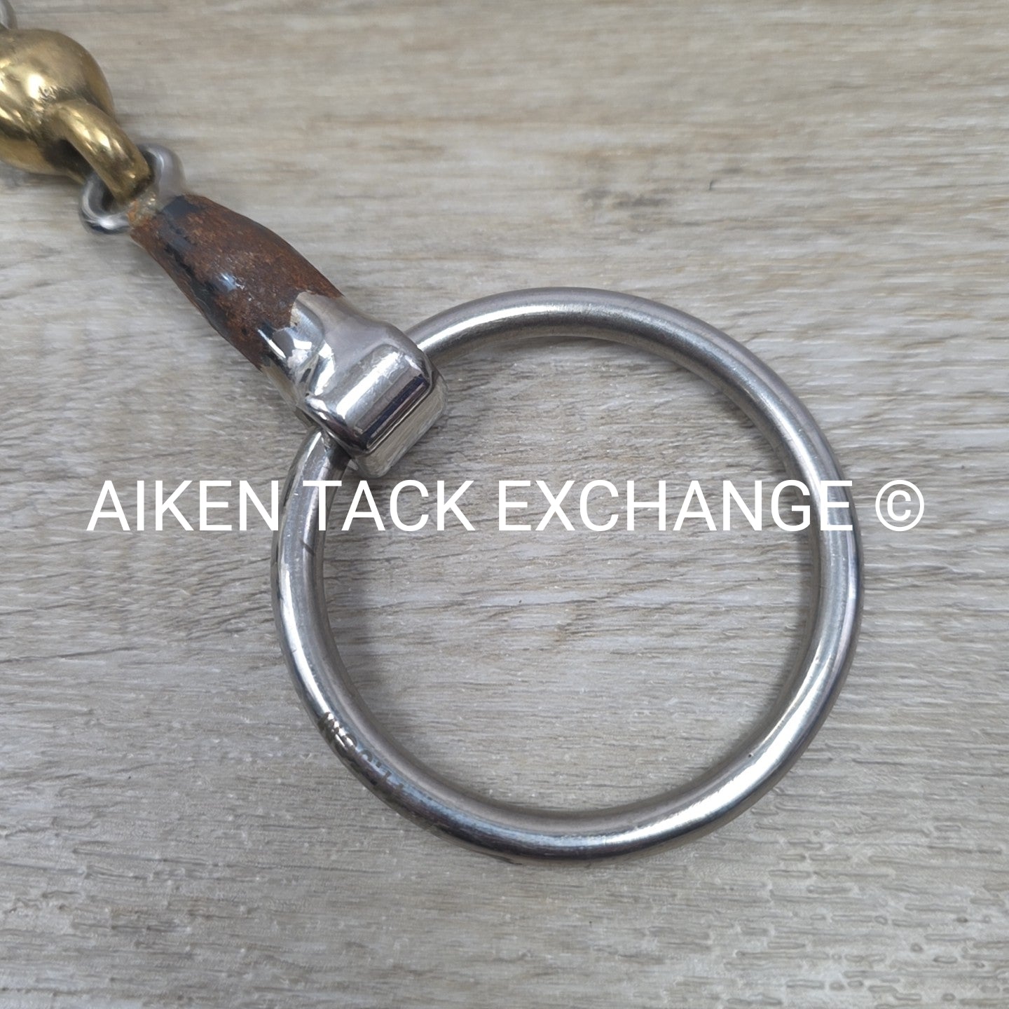 Shires Blue Alloy Loose Ring Double Joint Lozenge Bit 4.5"