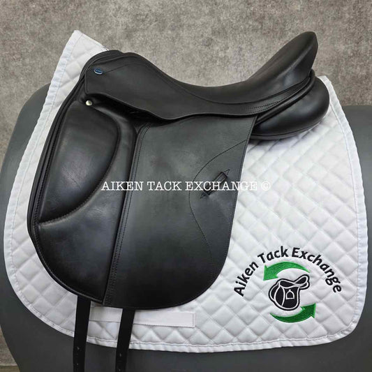 Richard Castelow Dressage Saddle, 17.5" Seat, Short Flap, Medium Wide Tree, Wool Flocked Panels