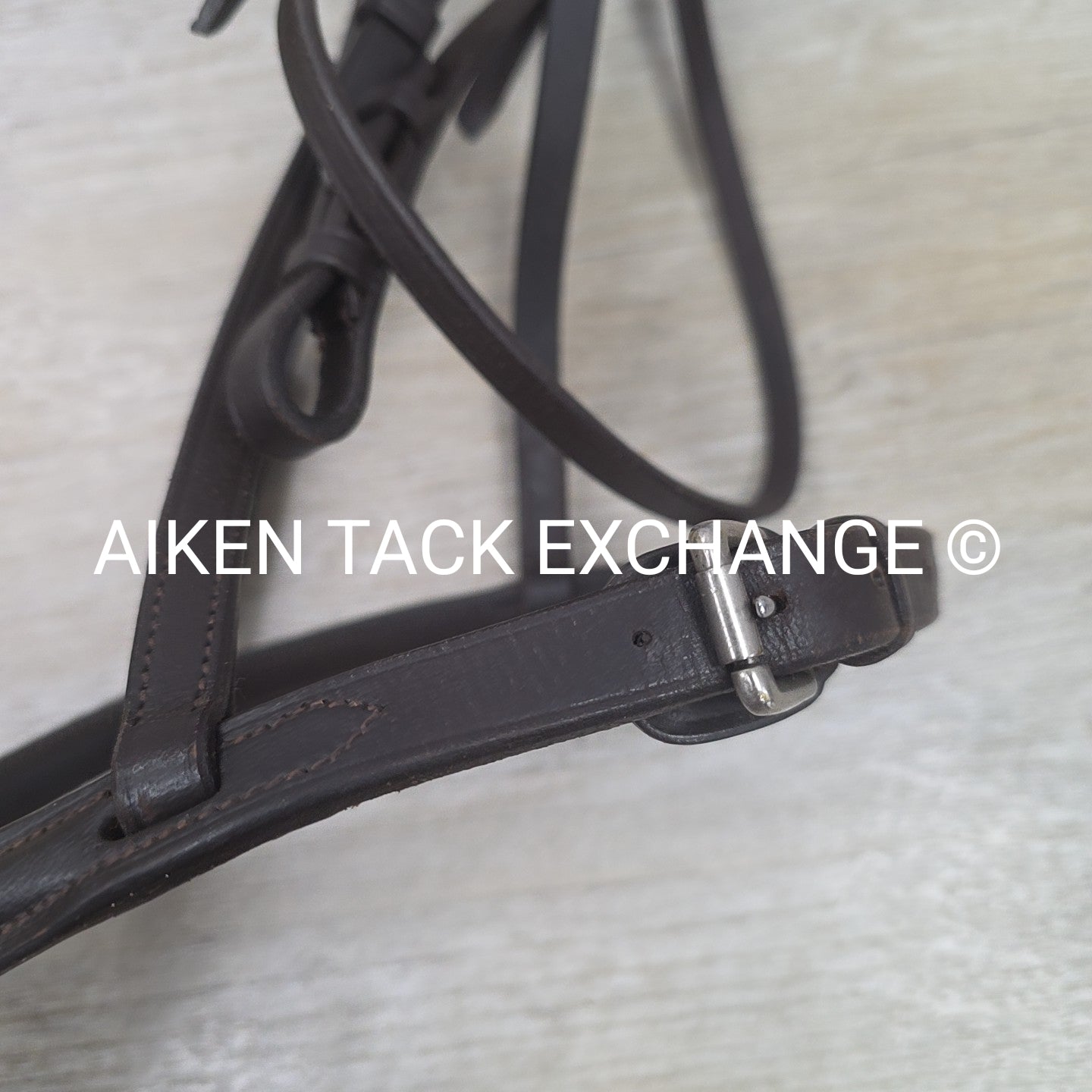 Plain Raised Bridle, No Reins, Brown, Size Full