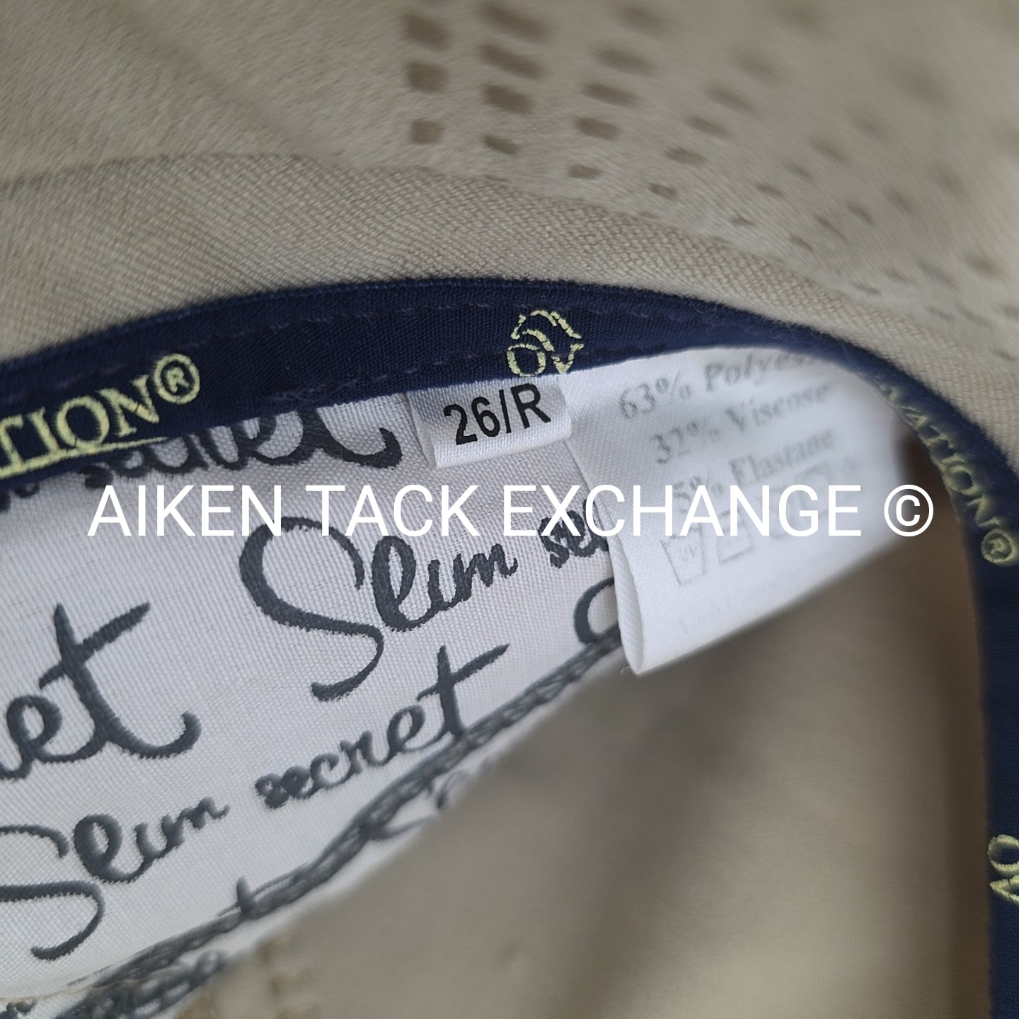 Ovation Slim Secret Full Seat Breeches, Size 26