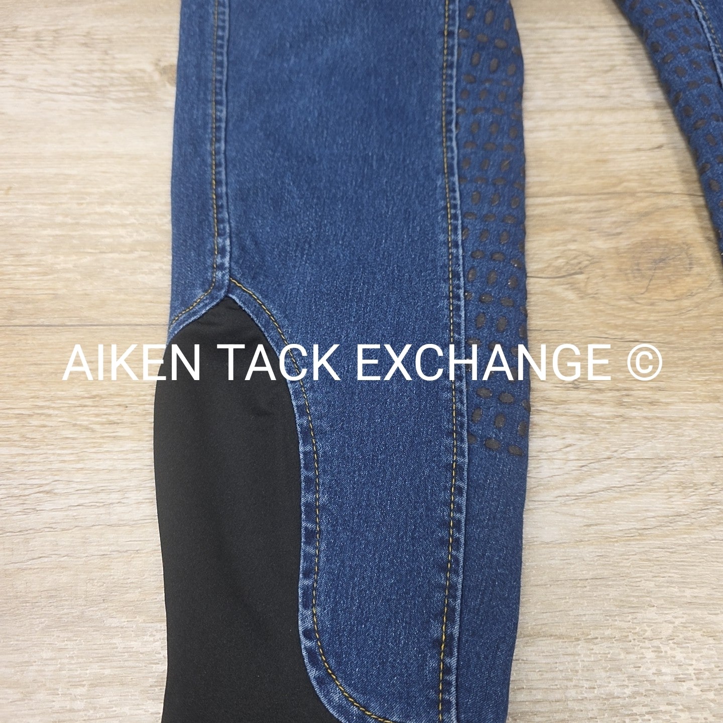 Denim Silicone Grip Full Seat Breeches, Size 30