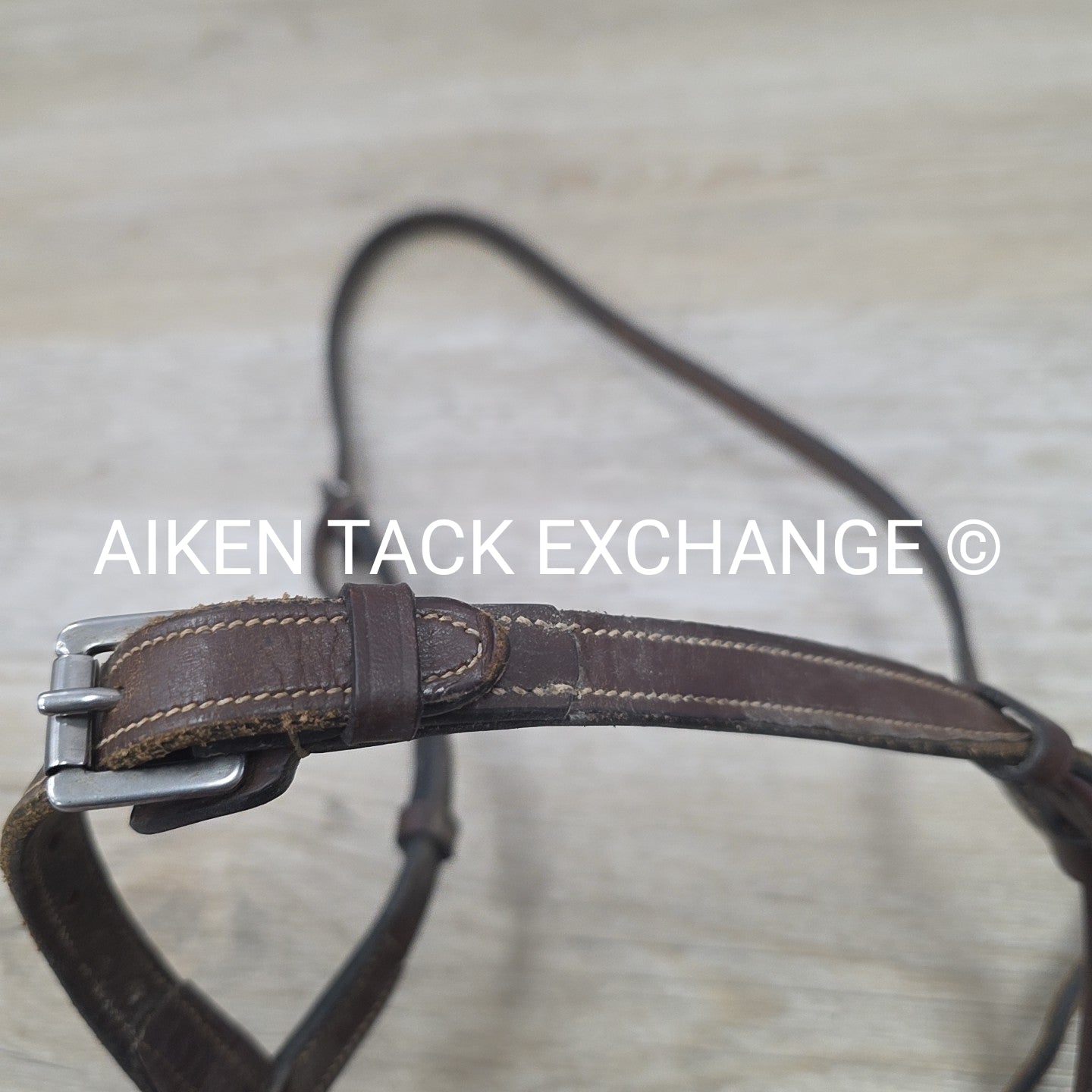 Fancy Stitched Square Raised Bridle, No Browband, No Reins, Size Cob