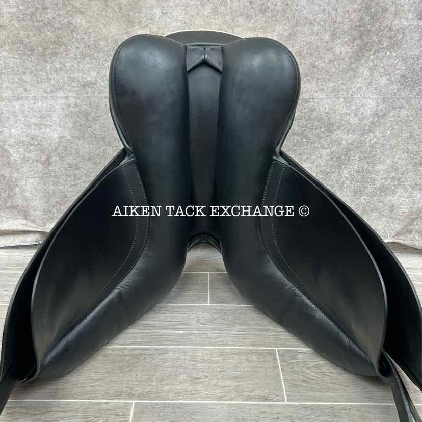 2020 Black Country Eloquence Dressage Saddle, 18.5" Seat, Medium Wide Tree, Wool Flocked Panels