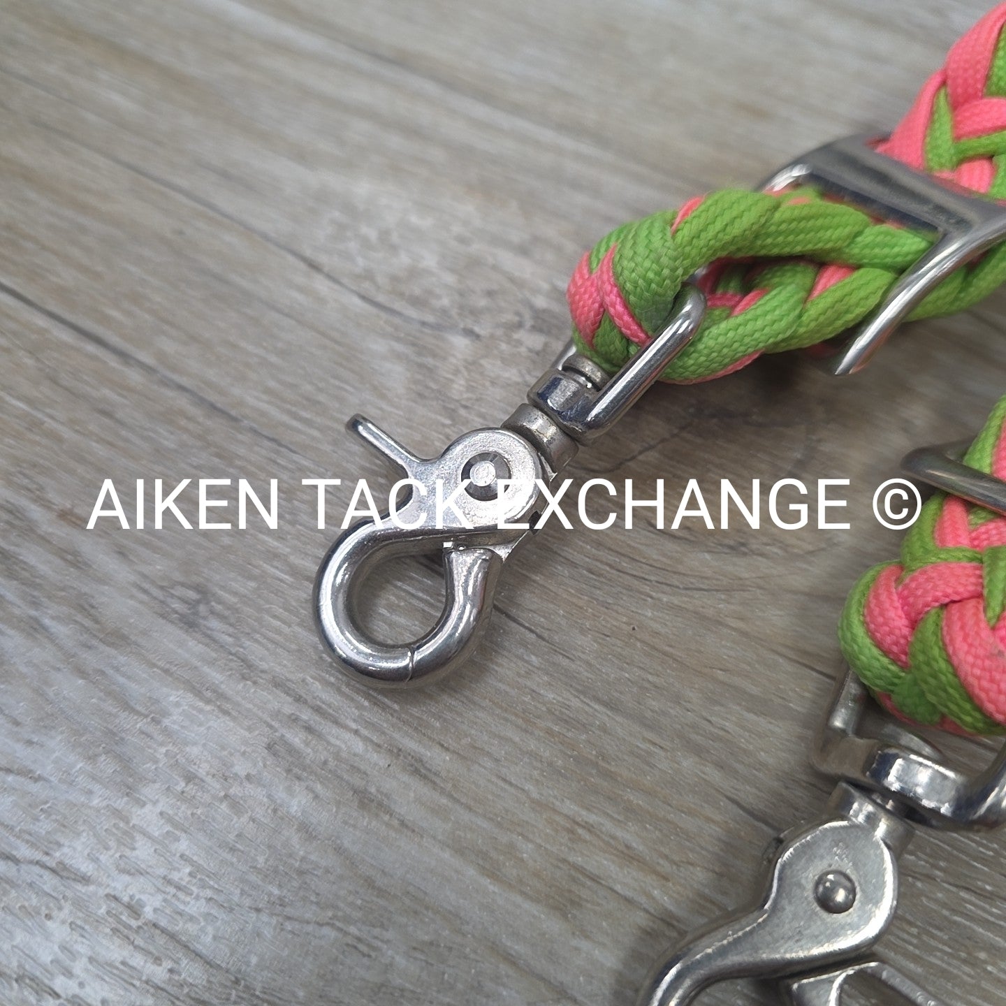Braided Flat Barrel Reins with Snaps