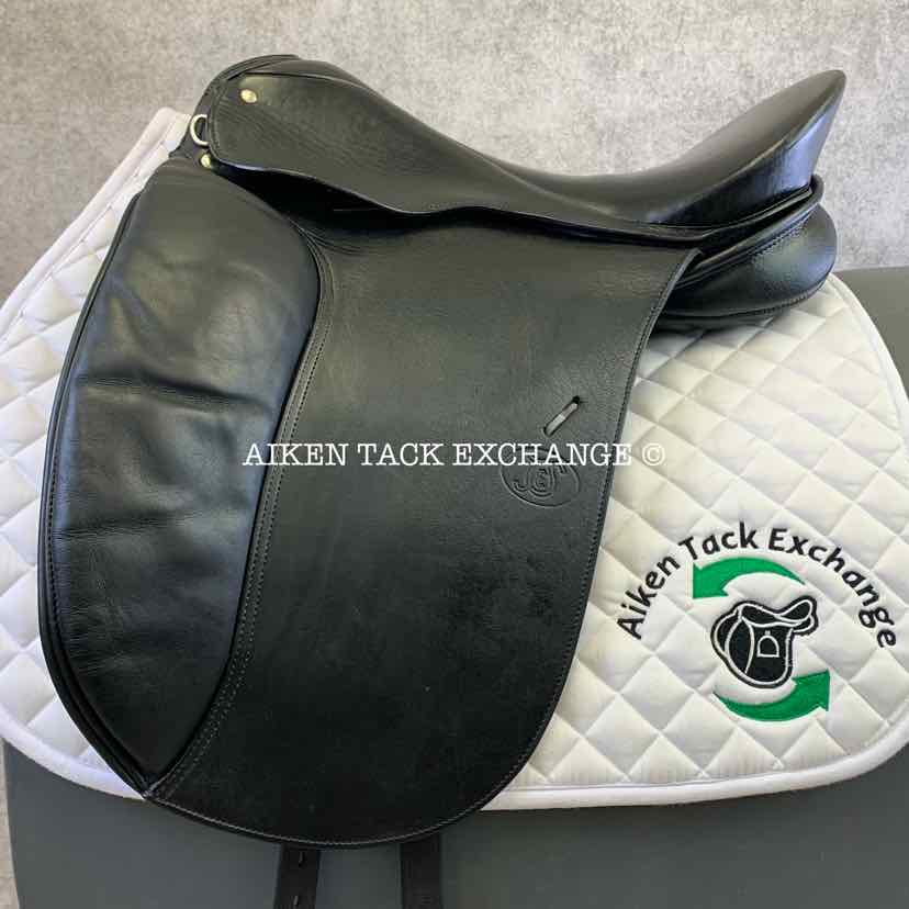 2002 Schleese JES Elite Dressage Saddle, 18.5" Seat, Medium Tree, Wool Flocked Panels