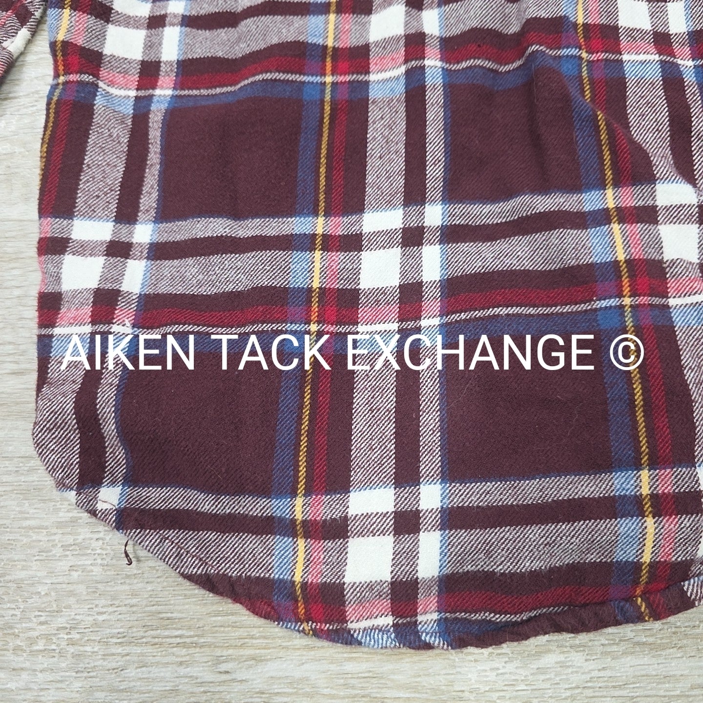 Children's Place Boys Flannel Long Sleeve Button Down Top, Size Medium