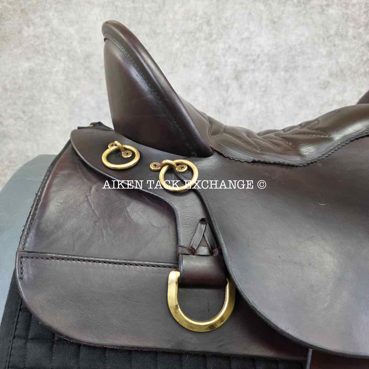 2008 Tucker 260 High Plains Western Saddle, 16.5" Seat, Medium Tree - Semi QH Bars