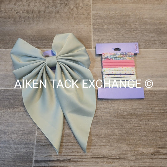 Claire's Hair Bundle - 1 Hair Tie Set + 1 Hair Clip