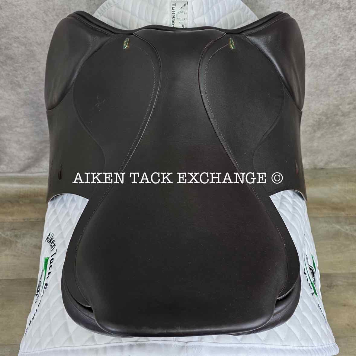Keith Bryan Santis Close Contact Jump Saddle, 17.5" Seat, MW/W Tree, Wool Flocked Panels