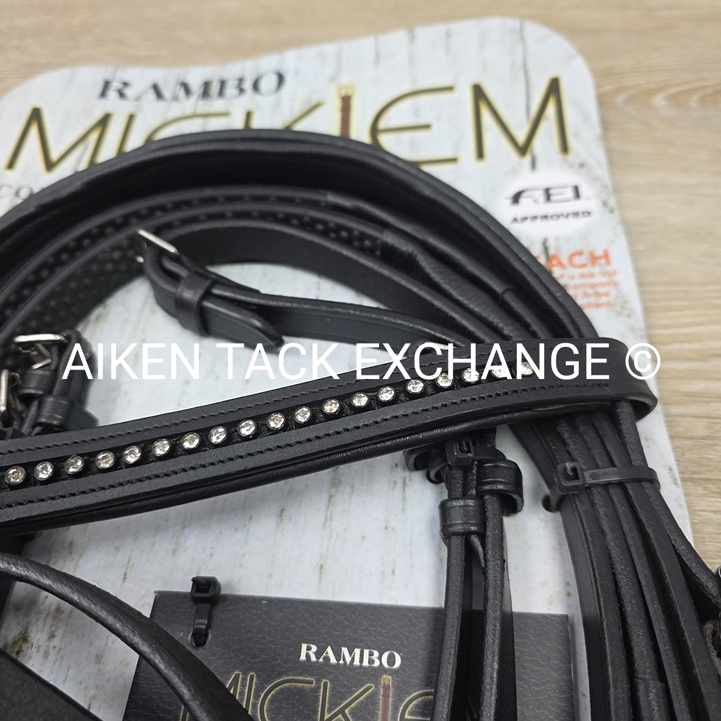 Horseware Rambo Micklem Competition Diamond Bridle, Black, Size Full