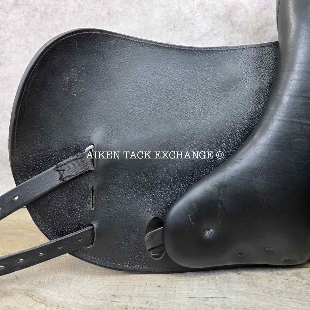 2017 Peter Horobin Stride Free Geneva Monoflap Dressage Saddle, 17.5" Seat, Extra Wide Tree, Wool Flocked Panels