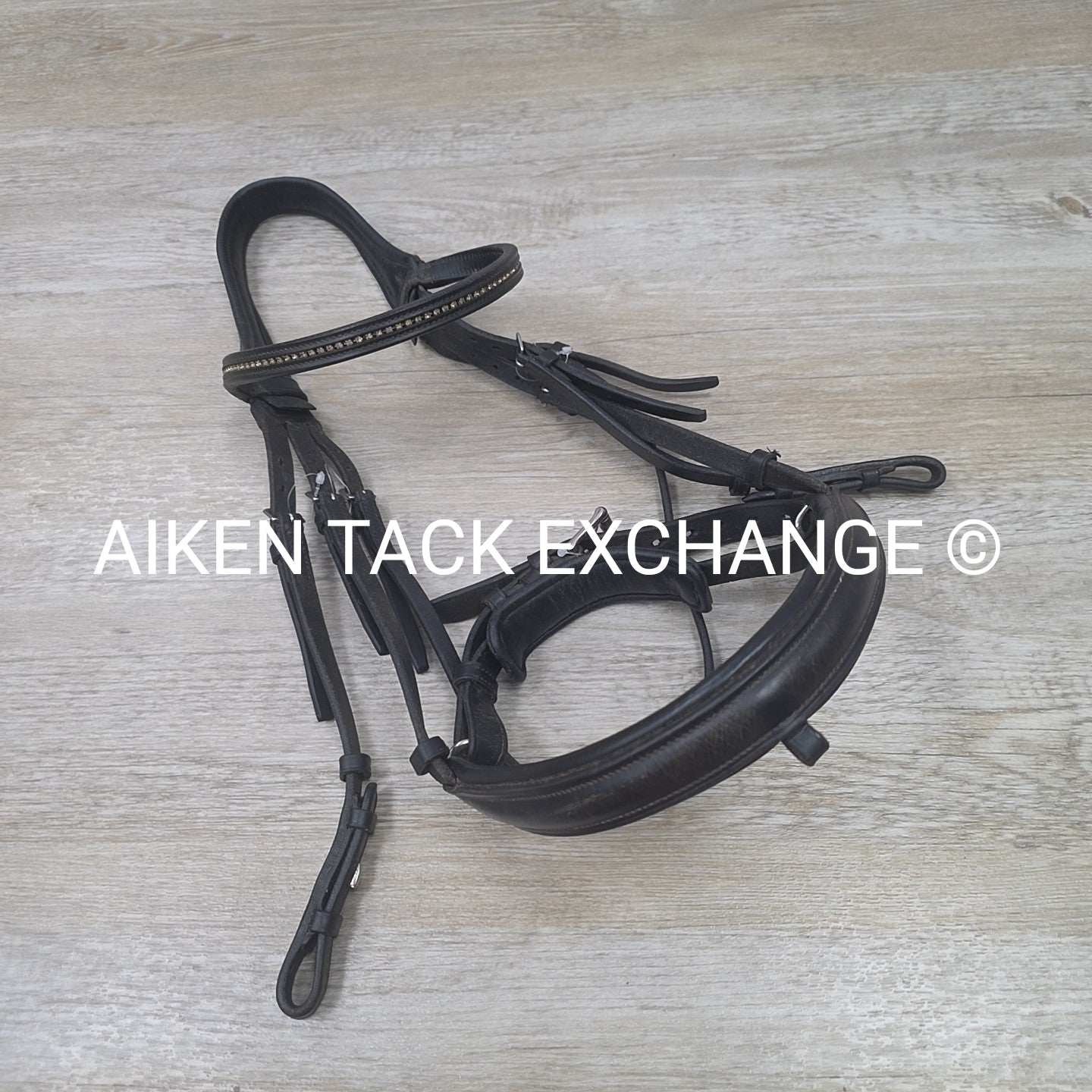 Passier & Sohn Fortuna Bridle, No Reins, Missing Flash Strap, Black, Size Full