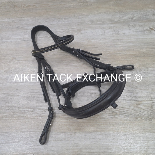 Passier & Sohn Fortuna Bridle, No Reins, Missing Flash Strap, Black, Size Full