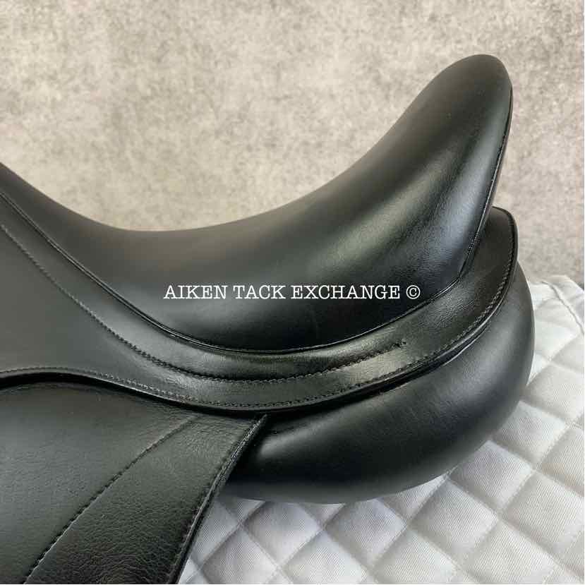 2018 Equipe Olympia Monoflap Dressage Saddle, 16" Seat, Extra Wide Tree, Foam Panels