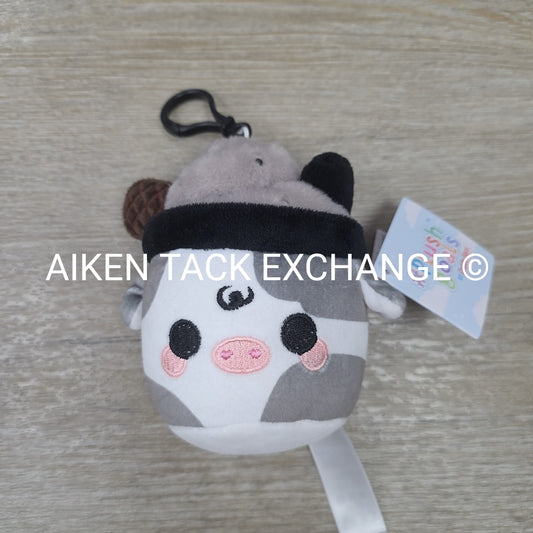 Cuddle Barn Black Sesame Mooshake Keychain