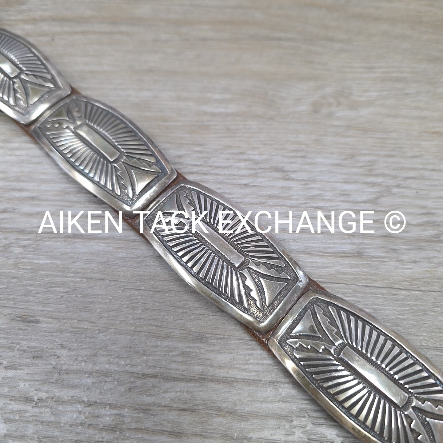 Rick Martinez Navajo Sterling Silver Concho Belt, 32