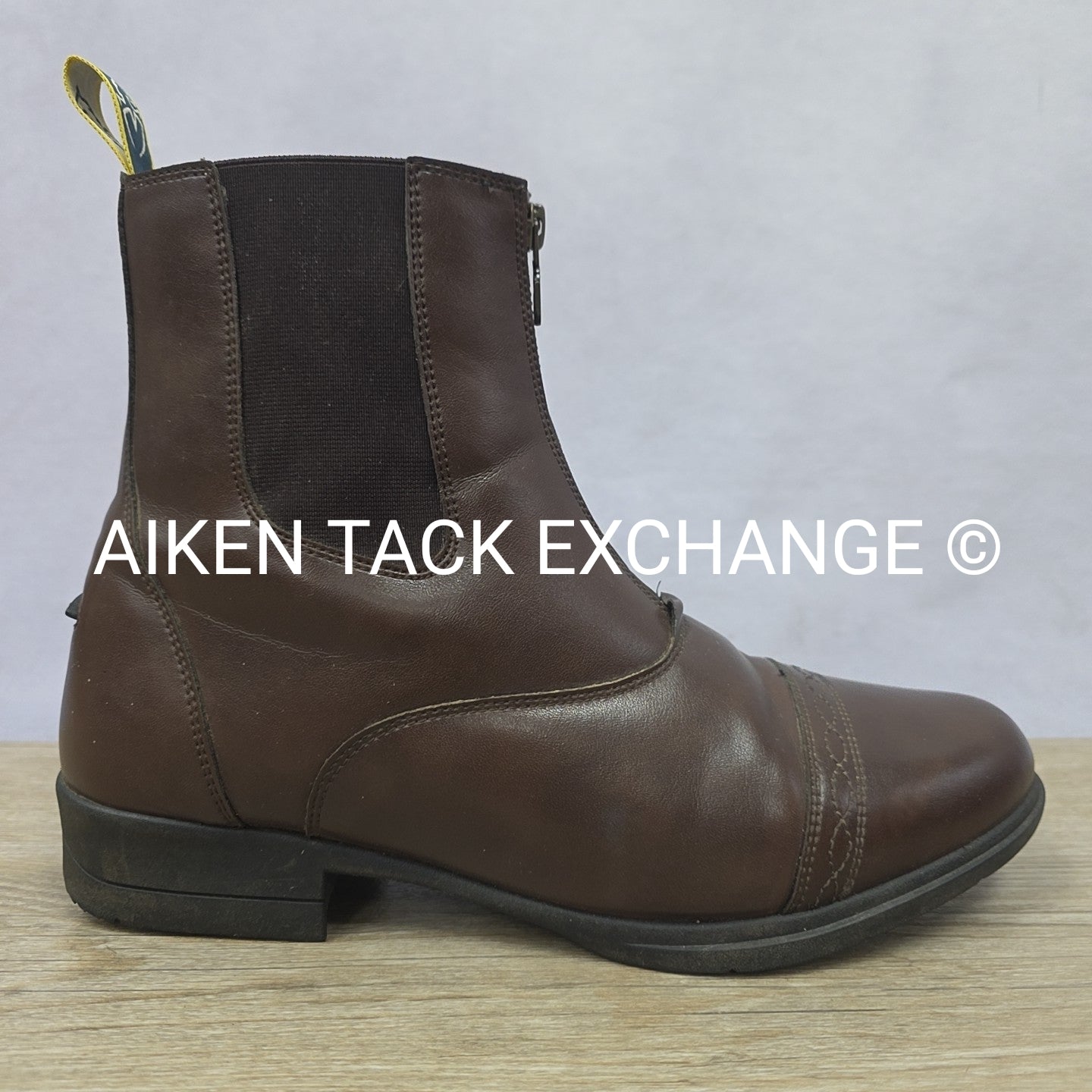 Moretta by Shires Clio Front Zip Paddock Boots, Brown, Size US 11