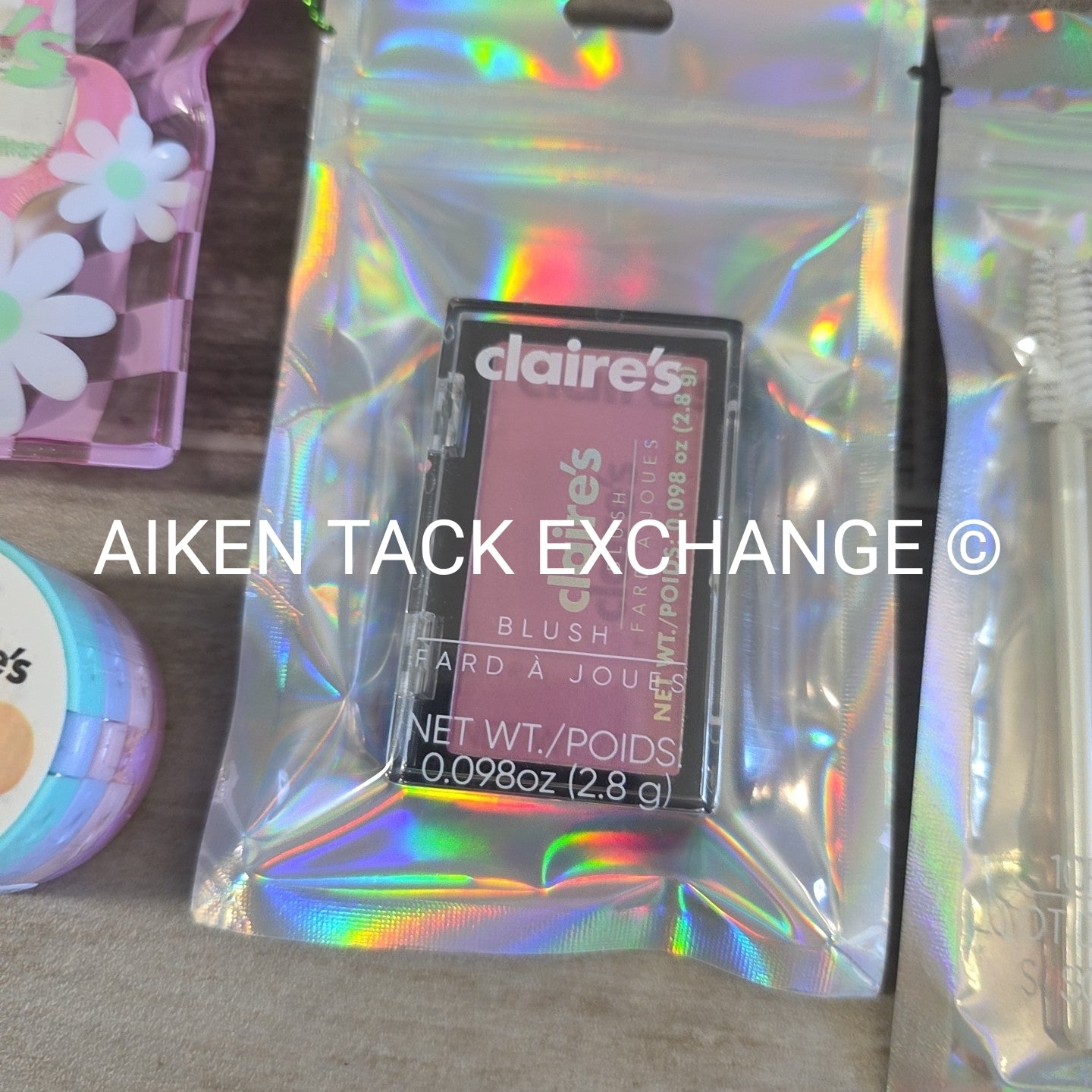 Claire's Makeup Bundle - Blush, Makeup Sponge, Spoolies (10), Eyeshadow