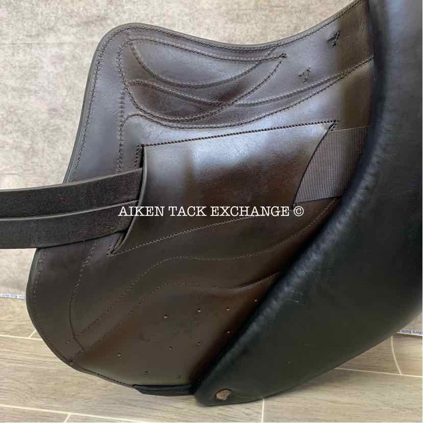 2018 Stackhouse Monoflap Jump Saddle, 18" Seat, Medium Wide Tree