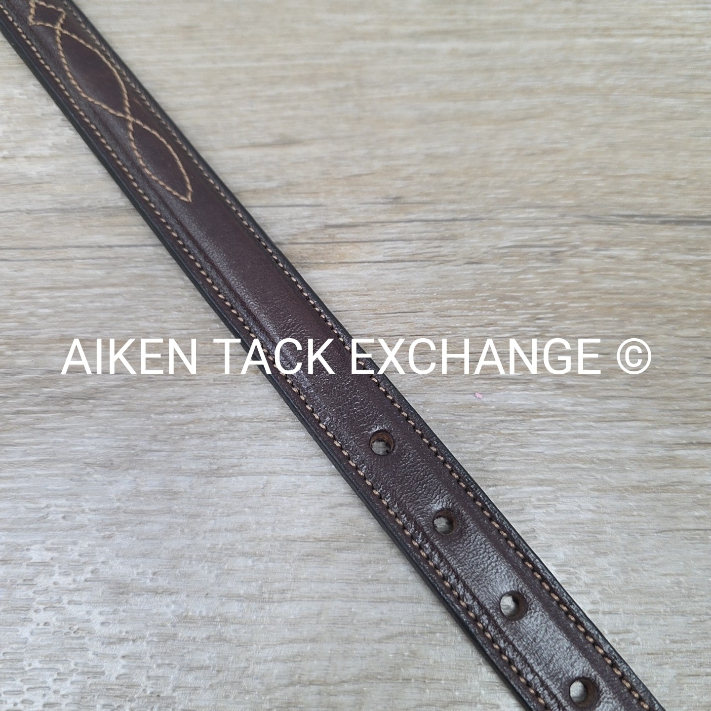 Tory Leather Fancy Stitched Belt, Brown, 30