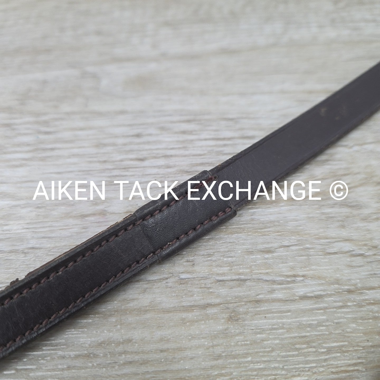 Leather Reins with Rubber Grip, Brown, 55"