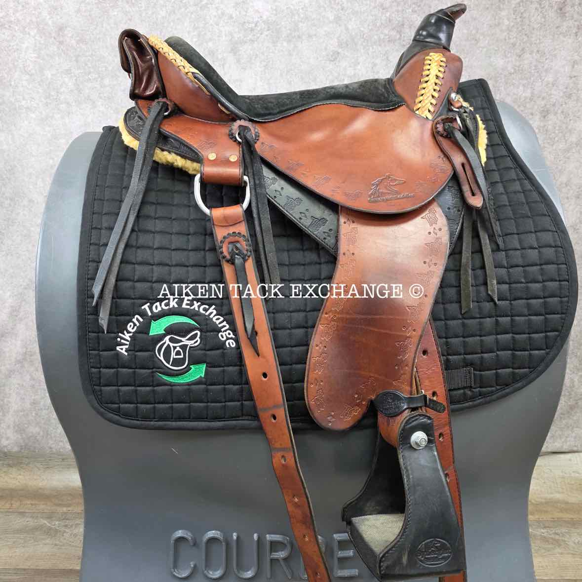 2016 Synergist Lightweight Trail Western Saddle, 15" Seat, Extra Wide Tree