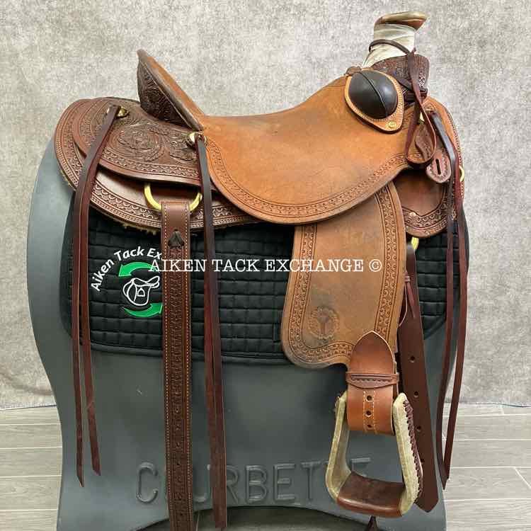 **SOLD** 2024 Circle Y 1134 Williston Wade Ranch Western Saddle, 17" Seat, Regular Tree - Semi QH Bars