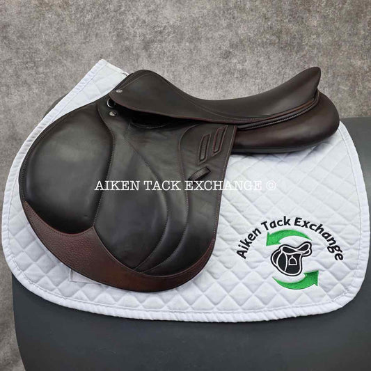 **On Trial** 2017 Devoucoux Biarritz Lab Close Contact Jump Saddle, 17.5" Seat, 2A Flap, Medium Wide Tree, D3D Panels, Full Buffalo Leather