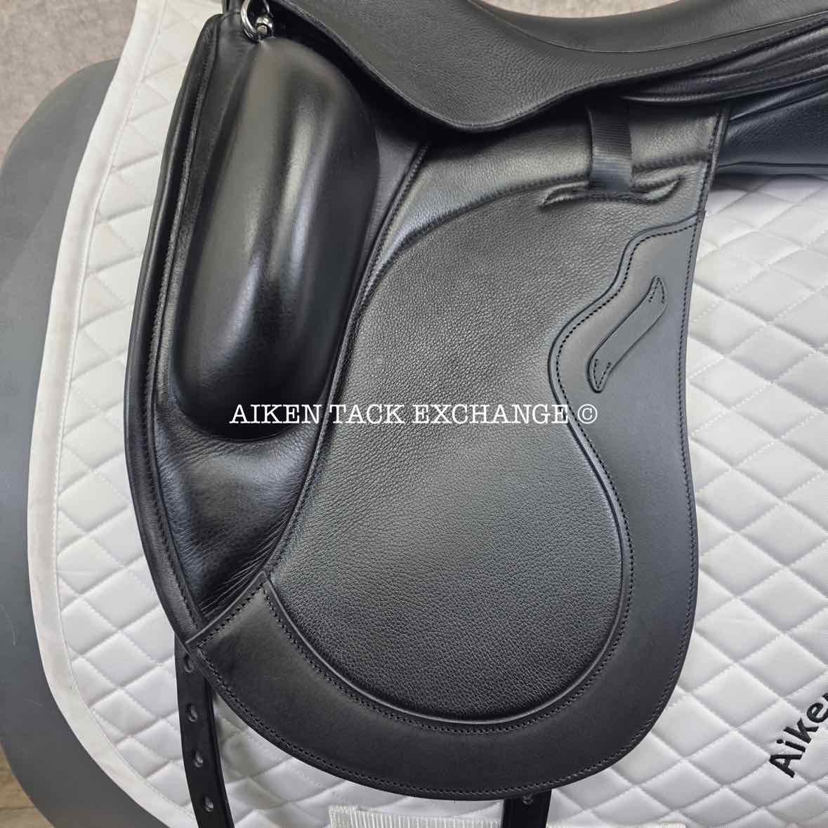 2023 Envy by Custom Saddlery Motion Monoflap Dressage Saddle, 17.5" Seat, Adjustable Tree, Wool Flocked Panels