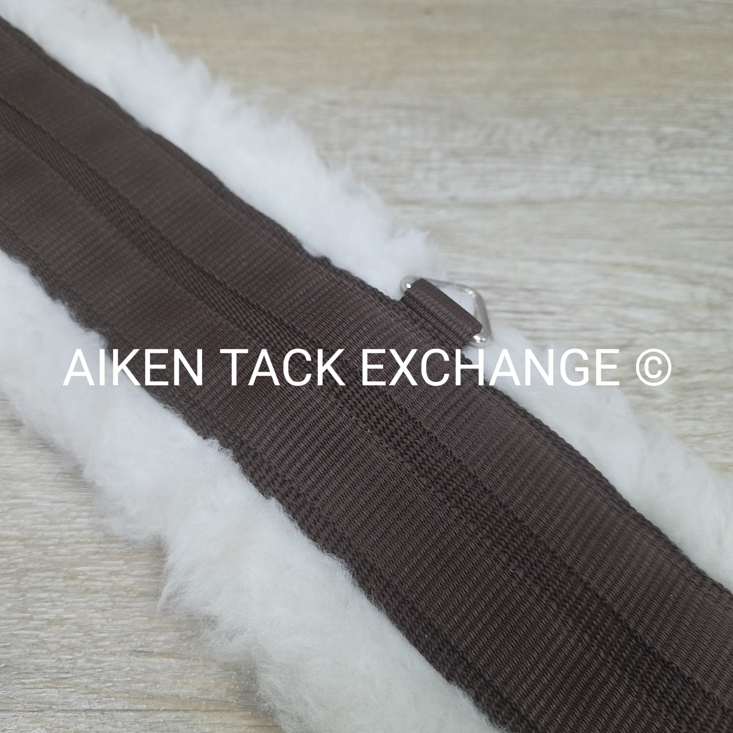 Dover Saddlery Fleece Girth with Double End Elastic, Brown, 54"