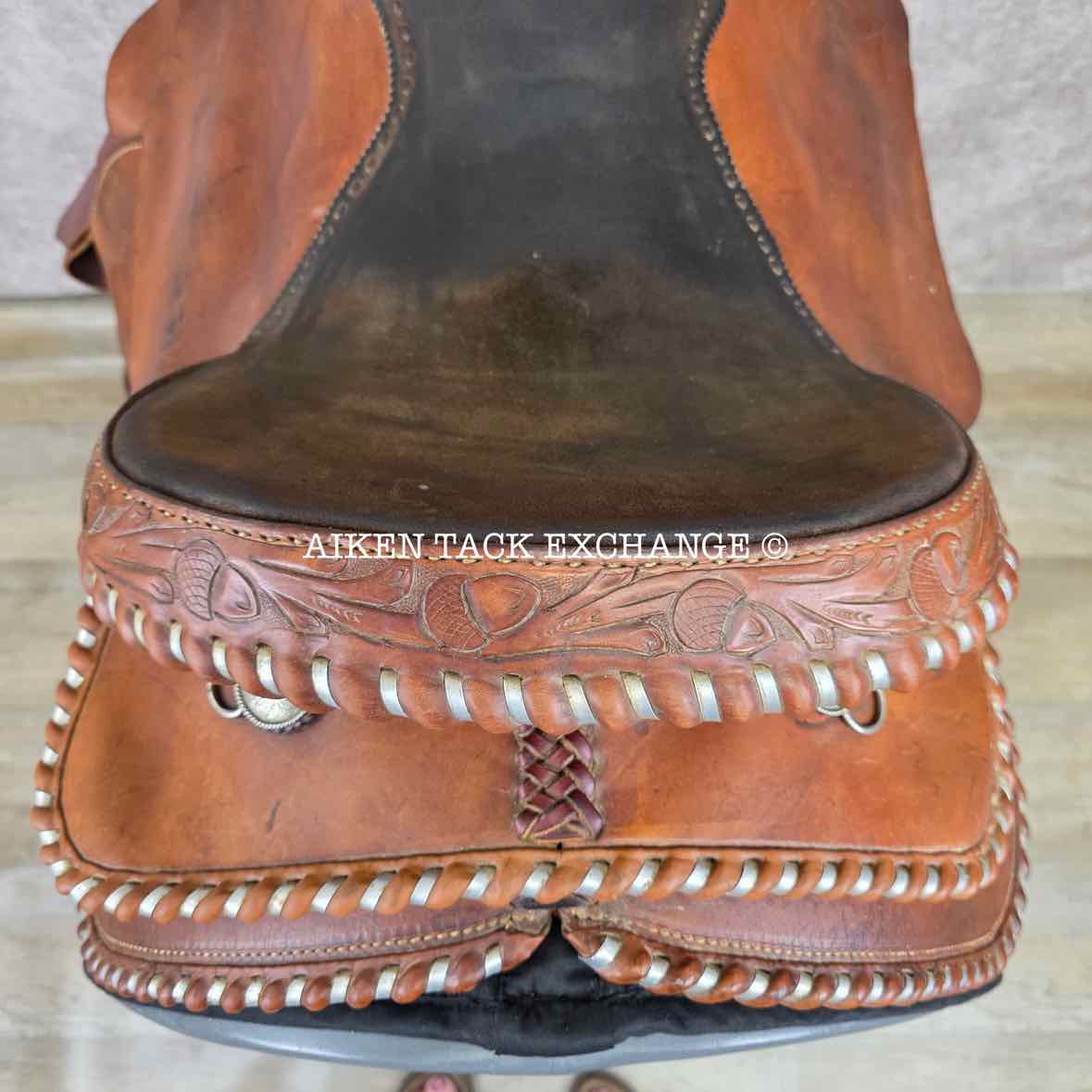 CC Saddlery Charles Crawley Western Saddle, 15.5" Seat, Wide Tree - Full QH Bars