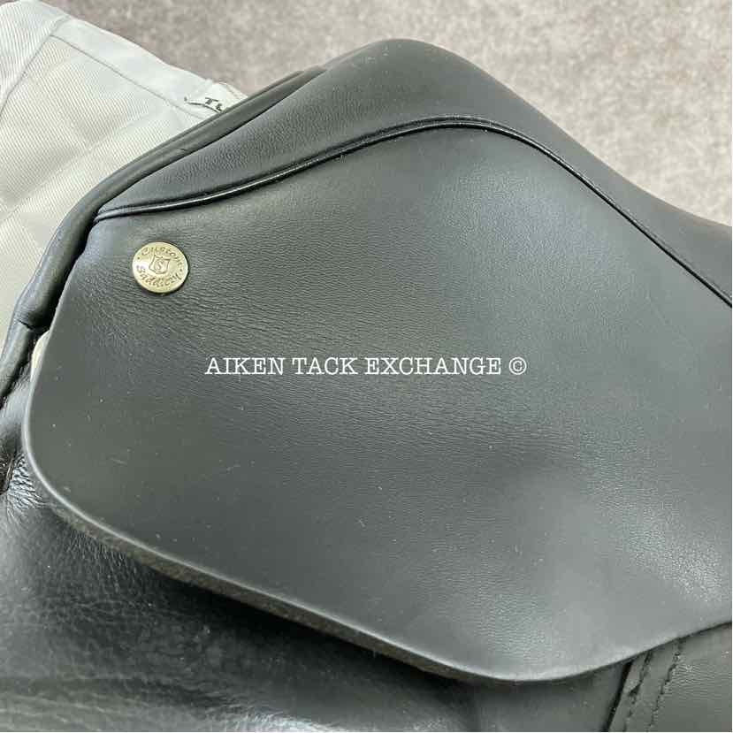 **SOLD** 2014 Custom Saddlery Signature Steffen's Advantage Monoflap Dressage Saddle, 17.5" Seat, Adjustable Tree, Wool Flocked Panels
