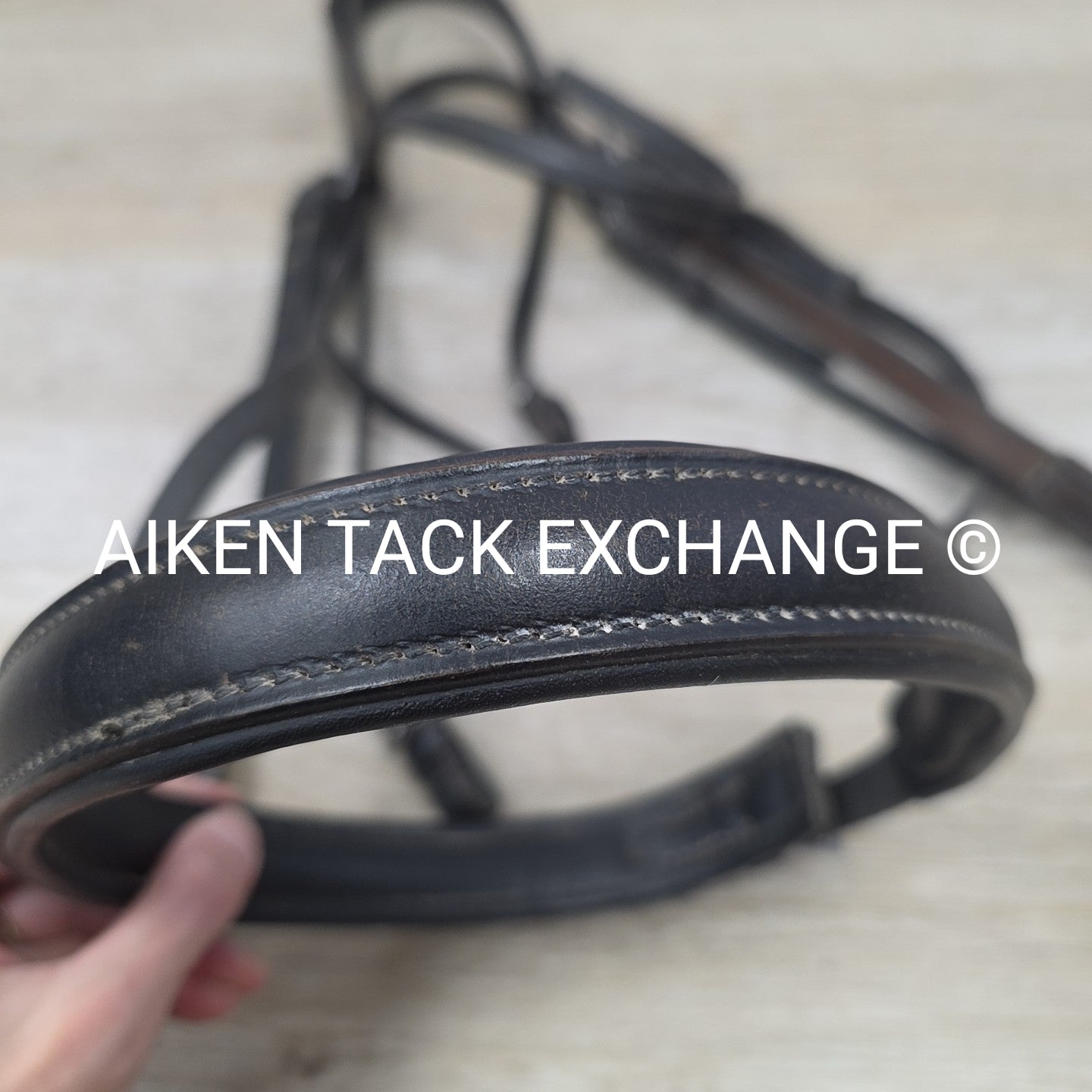 Hintermayer Weymouth Double Bridle, No Reins, Black, Size Full