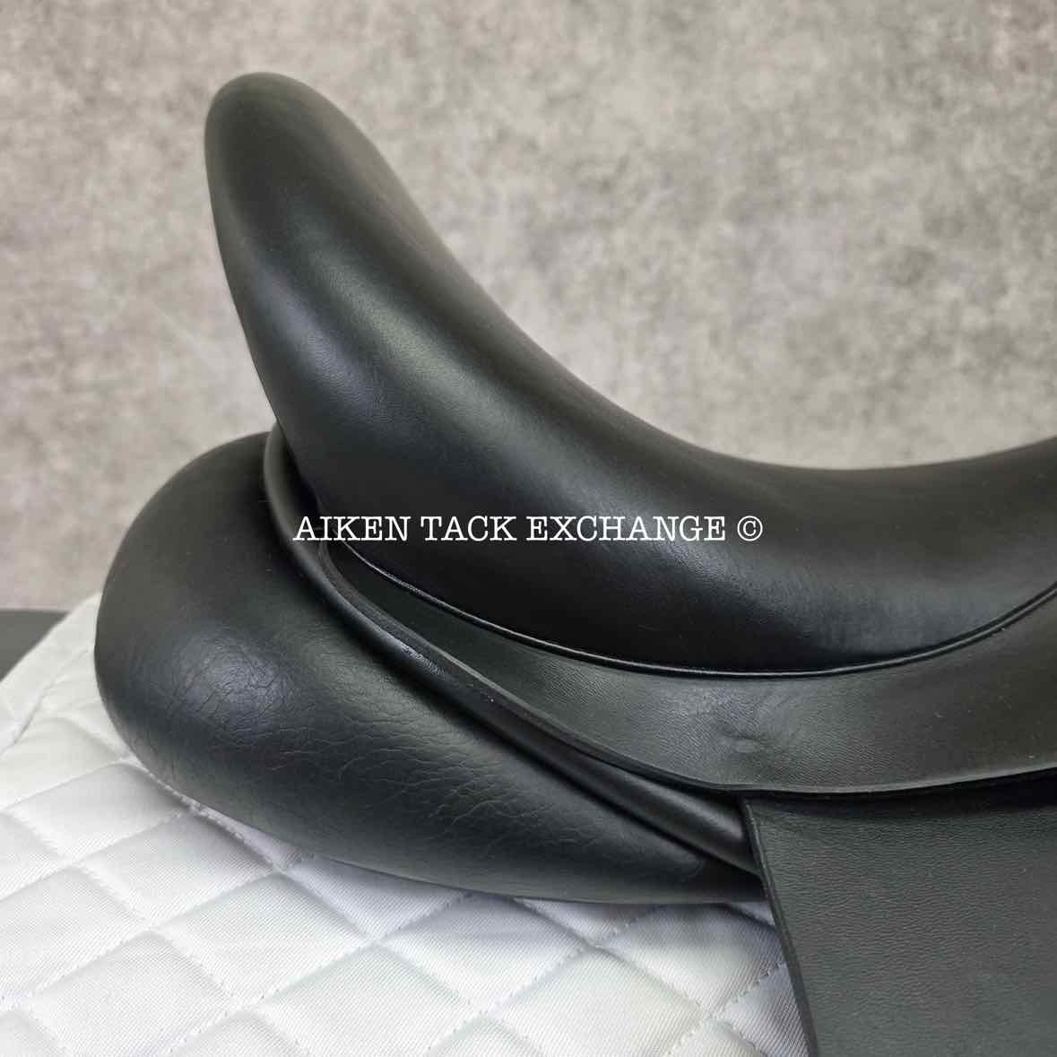 2014 Custom Saddlery Signature Wolfgang Solo Dressage Saddle, 17.5" Seat, Adjustable Tree, Wool Flocked Panels