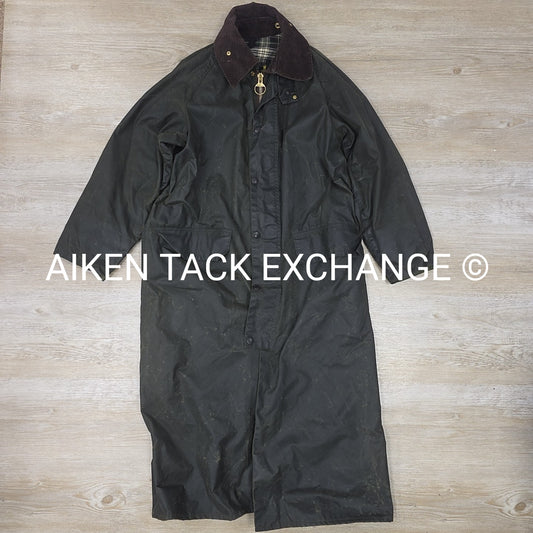 Barbour Burghley Waxed Trench Coat, Size 38