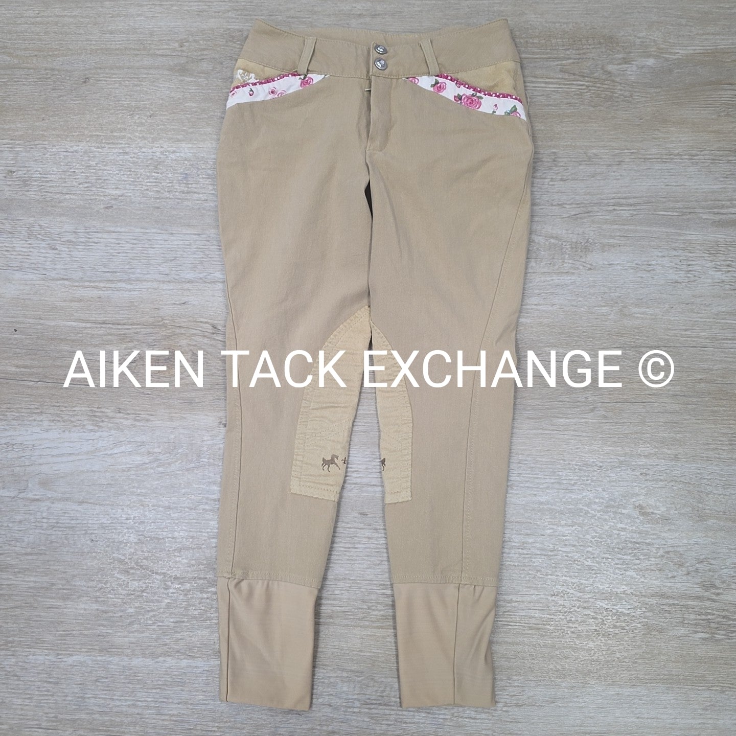 Equine Couture Knee Patch Breeches, Youth 12