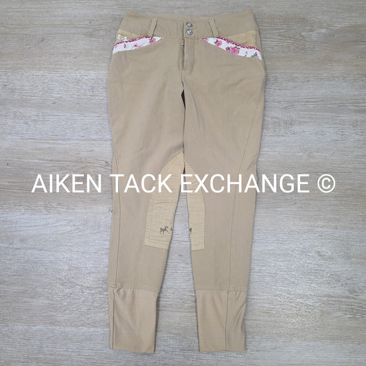 Equine Couture Knee Patch Breeches, Youth 12