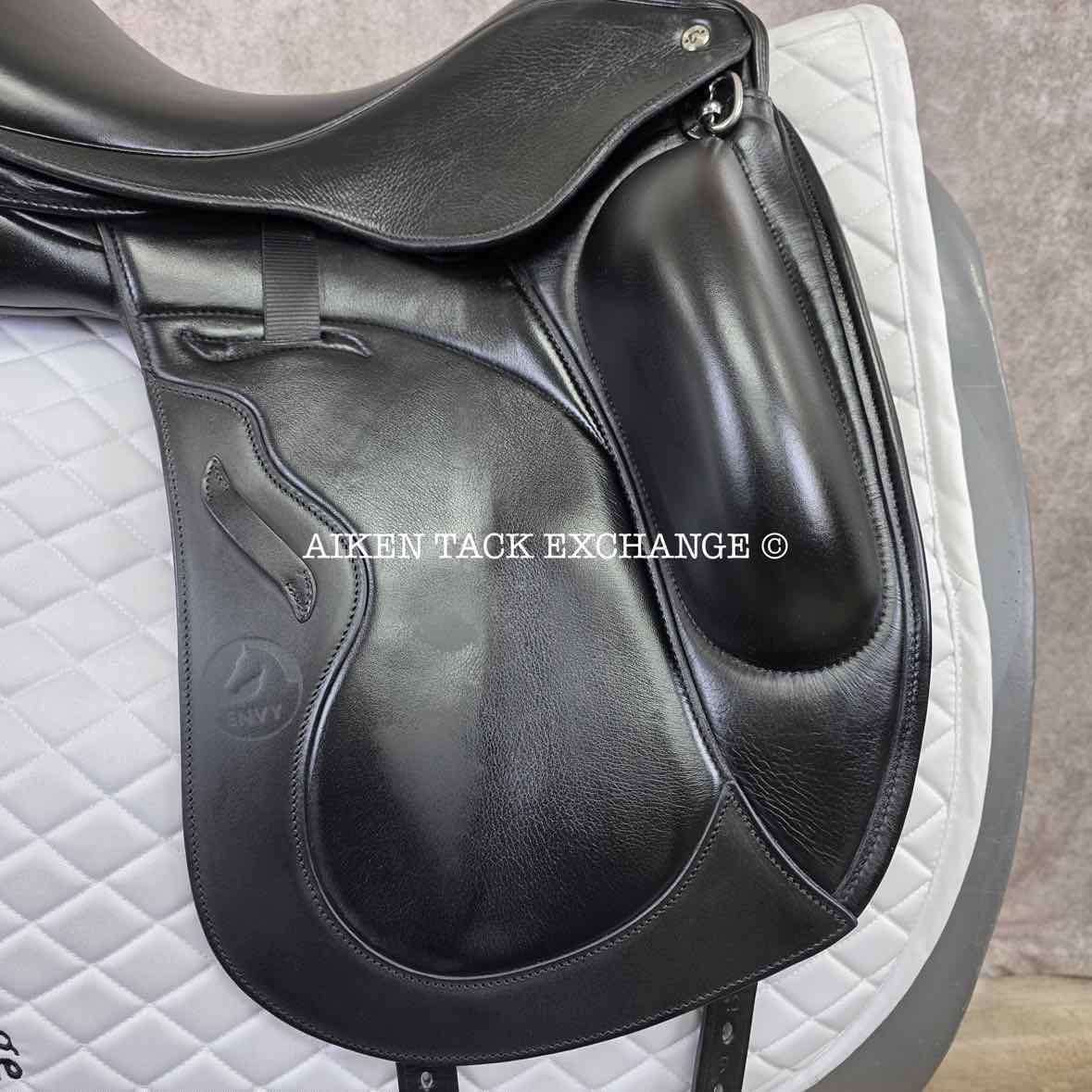 2024 Envy Motion Dressage Saddle, 17" Seat, Adjustable Tree, Wool Flocked Panels