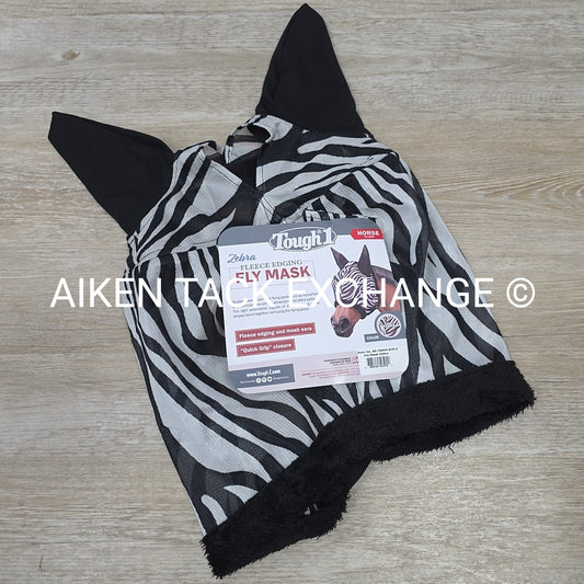 Tough 1 Zebra Mesh Fly Mask, Size Full