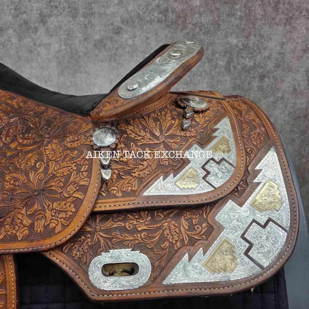 Dale Chavez Western Saddle, 16" Seat, Regular Tree - Semi QH Bars, Comes with Matching Bridle