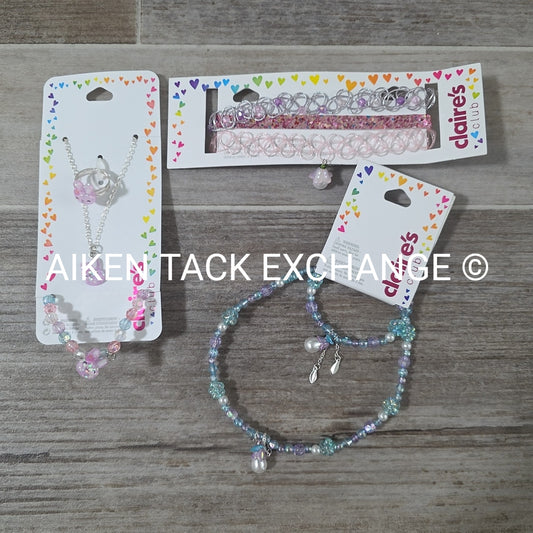 Claire's Club Bundle - 2 Jewelry Sets, 3 Necklaces