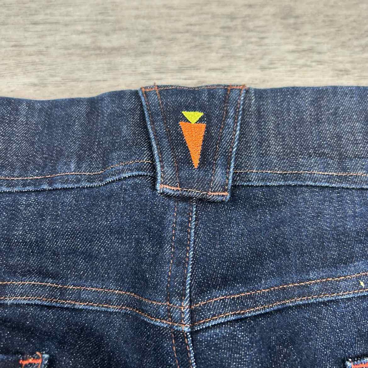 Kerrits Stretch Denim Knee Patch Breeches - Size L