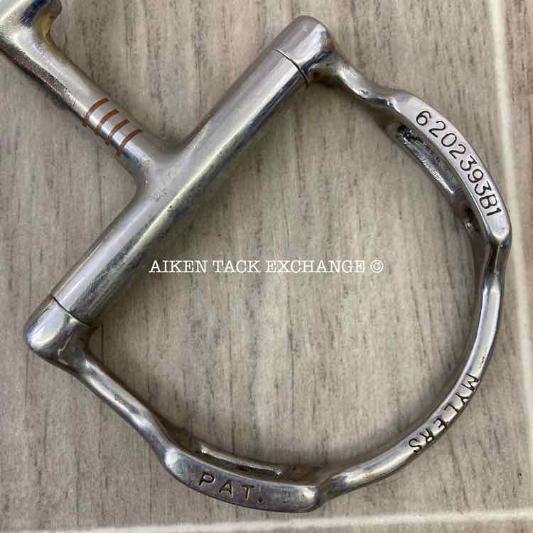 Myler Dee with Hooks Correctional Low Ported Barrel Bit MB 27PB 5"
