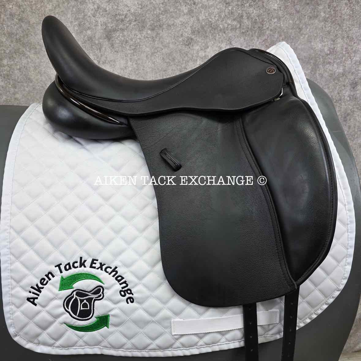 Dresch Phoenix Dressage Saddle, 18" Seat, Short Flap, Wide Tree, Wool Flocked Panels