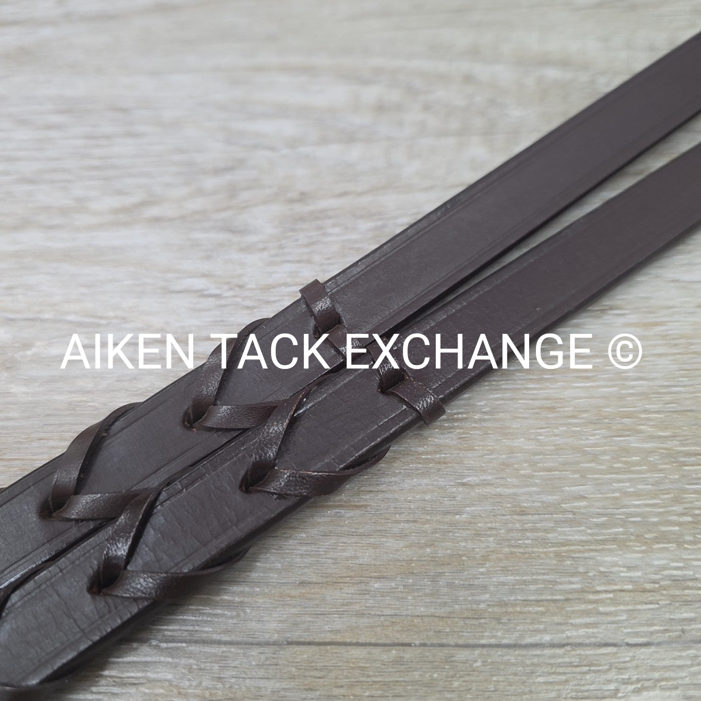 Silver Fox Laced Reins, Brown, Size Full
