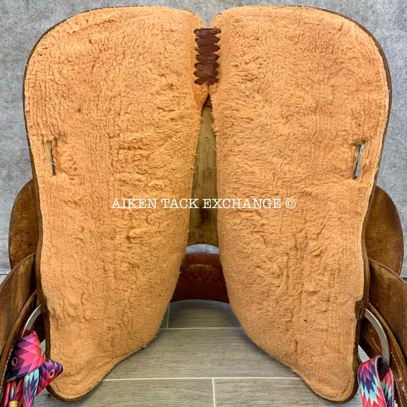 Cactus Saddlery Barrel Racing Trophy Western Saddle, 14" Seat, Wide Tree - Full QH Bars