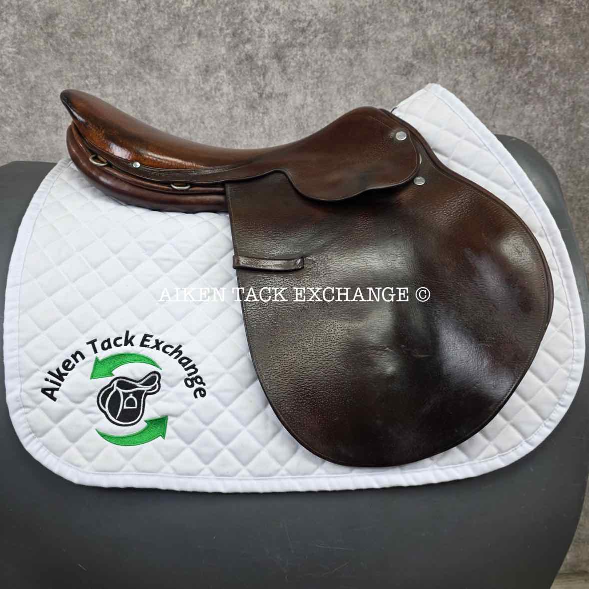 Hermes Steinkraus Close Contact Jump Saddle, 18" Seat, Medium Tree, Foam Panels