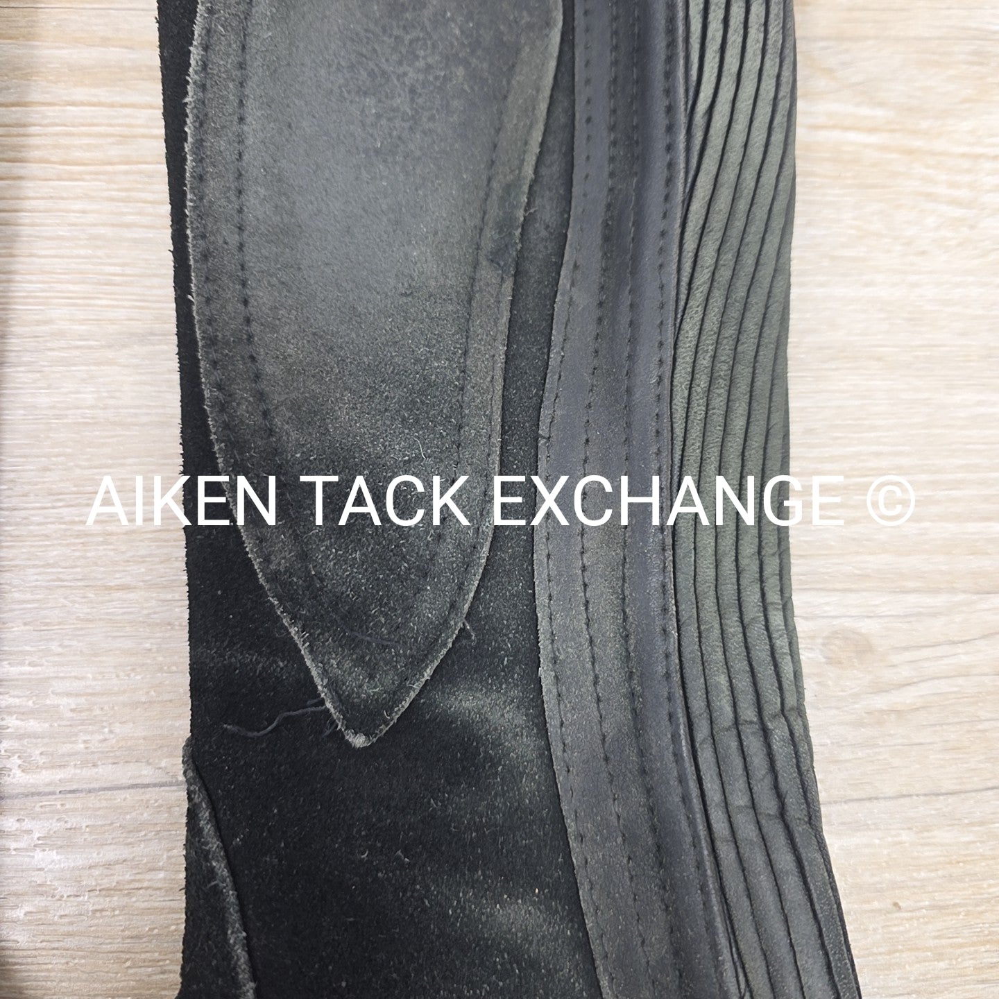 Ovation Suede Half Chaps, Black, Size 8 - 10 Tall