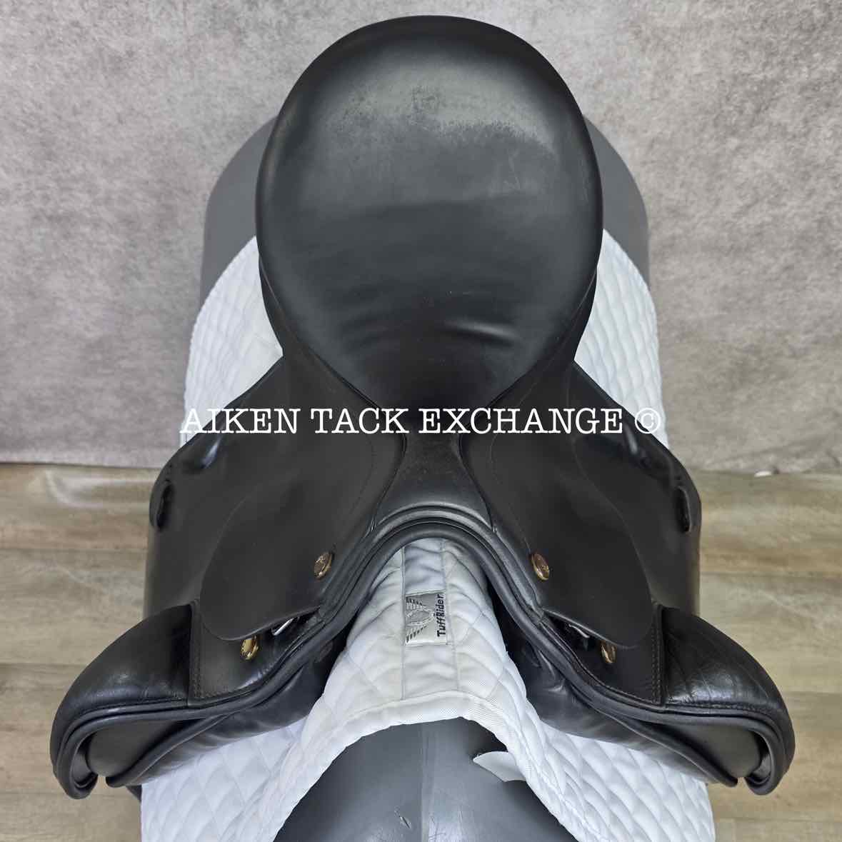 2008 Prestige Doge Dressage Saddle, 17" Seat, 33 Tree - M/MW, Wool Flocked Panels
