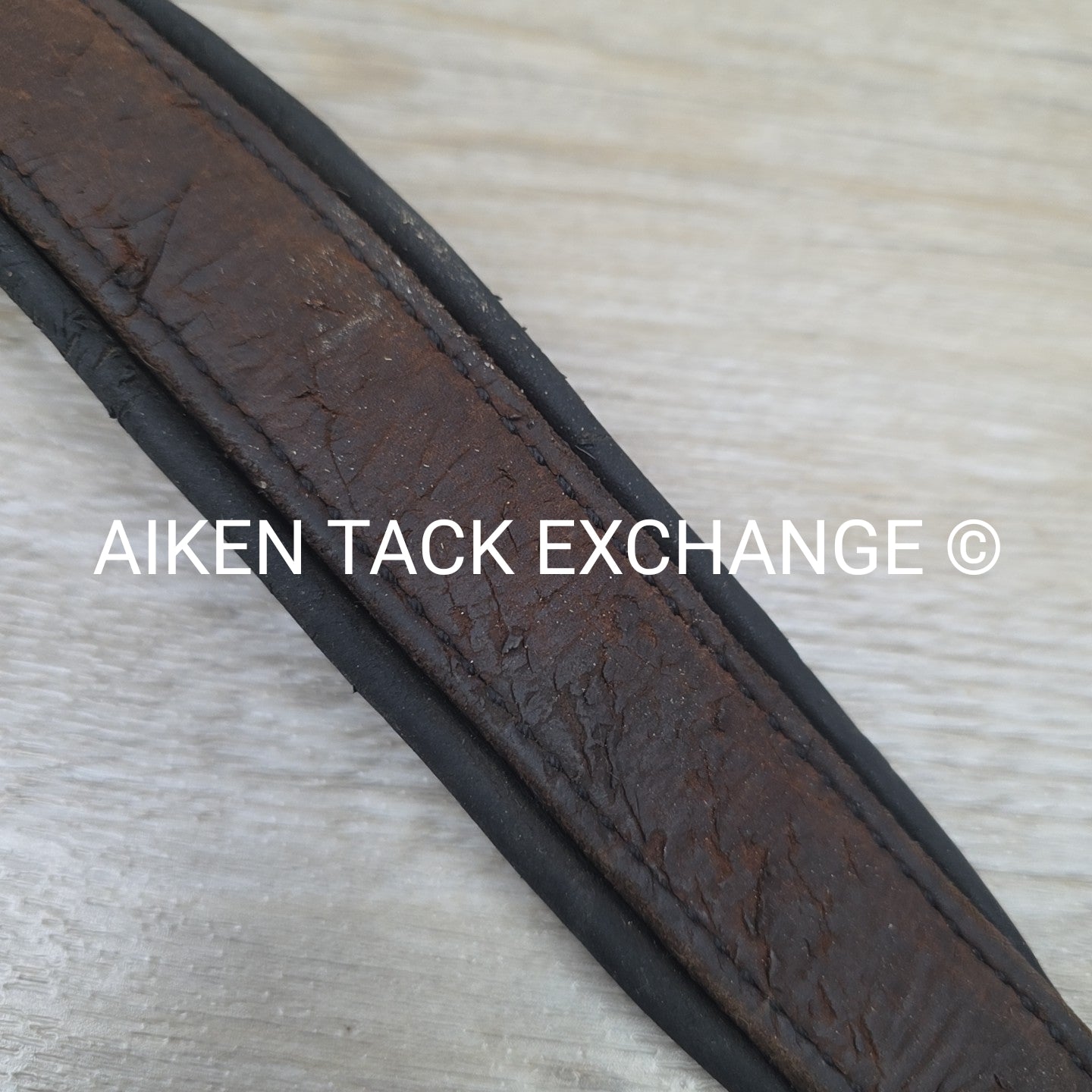 Heavy Duty Leather Padded Dog Collar, 18-22" (has blemishes)